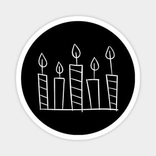 Candle Candles - Hand Drawn Magnet